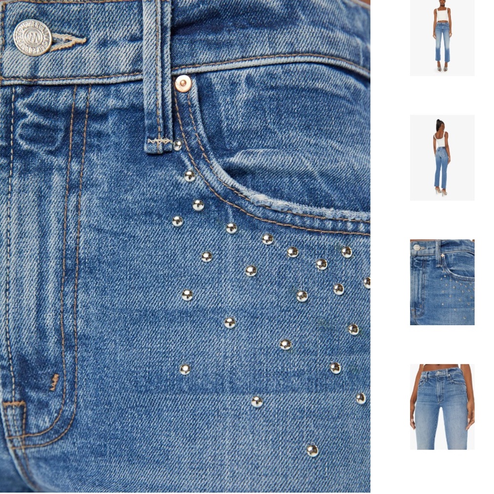 MOTHER SUPERIOR NWT Size 28 The Insider Flood Wash-Metal Magic